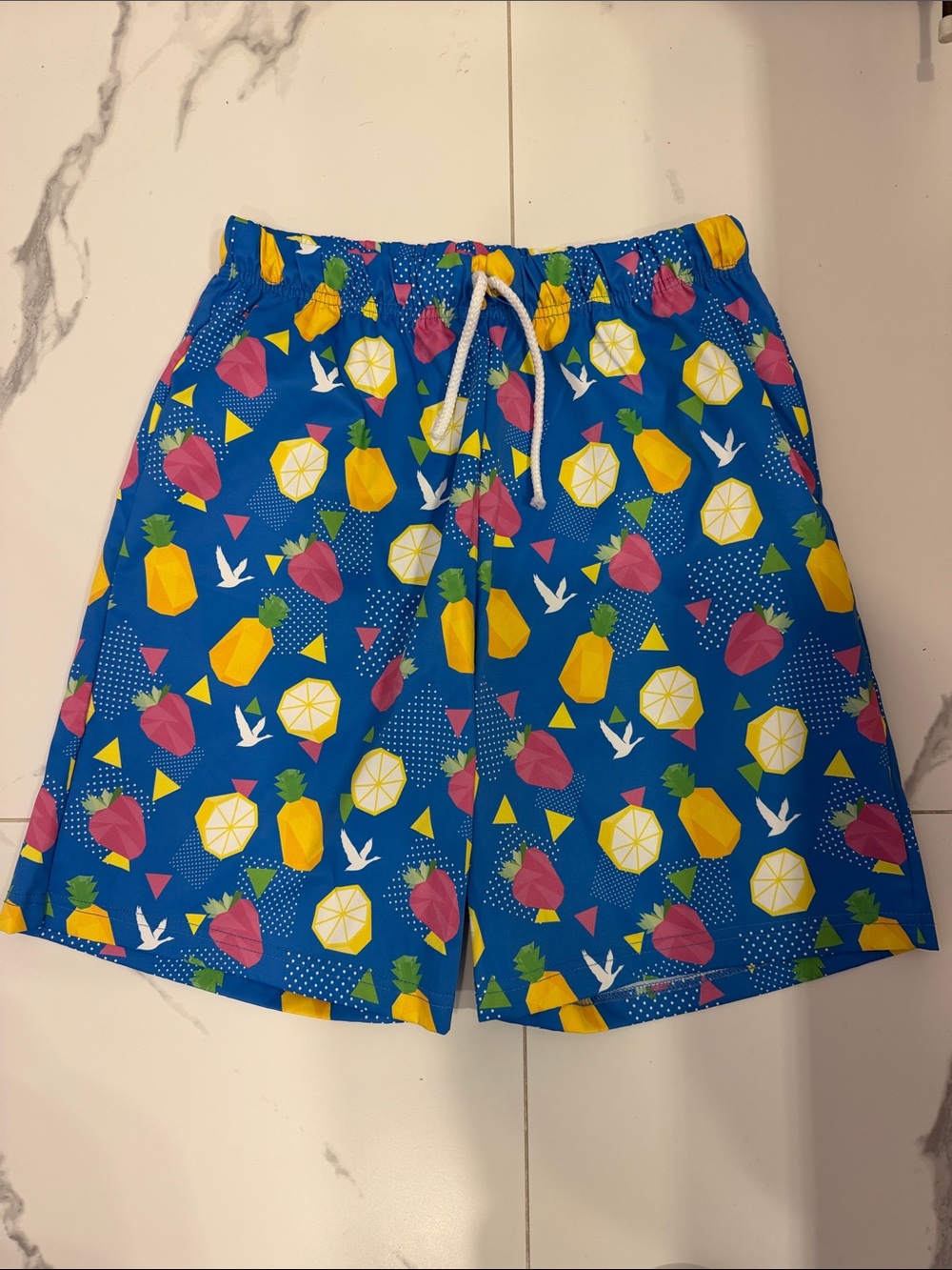 Limited edition Grey Goose Blue Pineapple & Citrus Print Men’s Swim Shorts